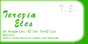 terezia eles business card